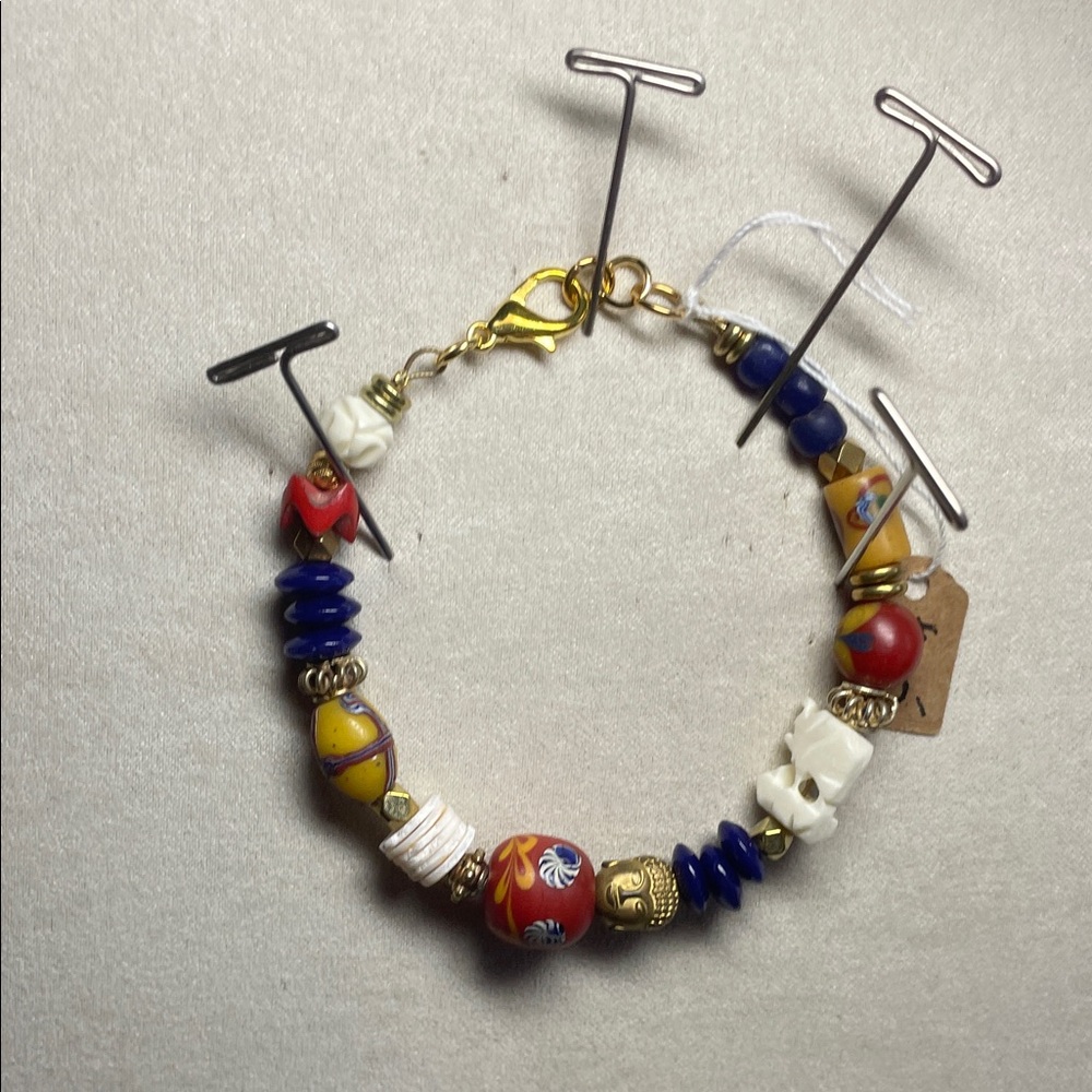 One-of-a-kind beaded bracelet